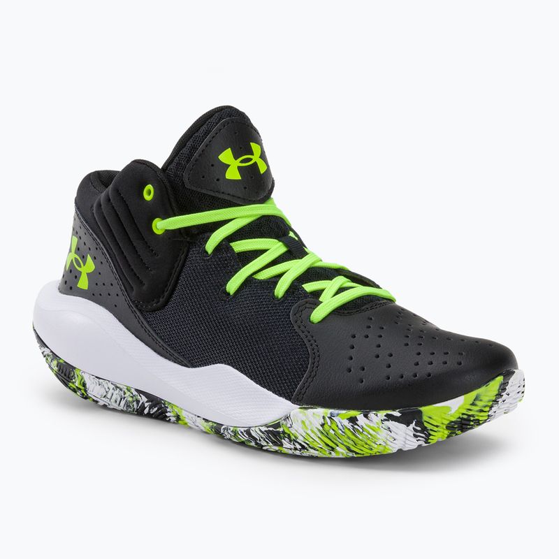 Under Armour GS Jet '21 children's basketball shoes black-green 3024794