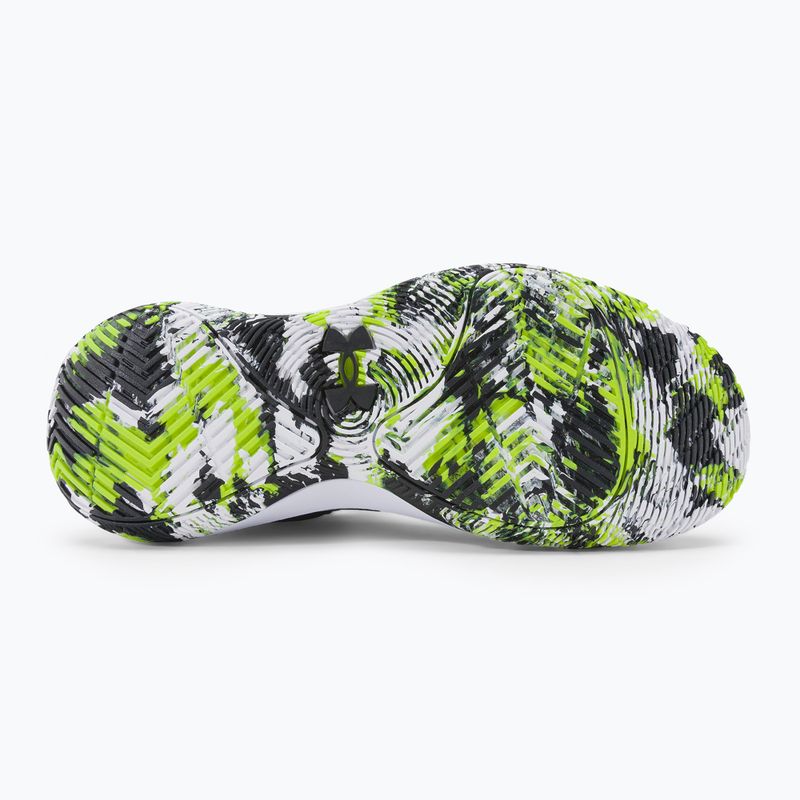 Under Armour GS Jet '21 children's basketball shoes black-green 3024794 5