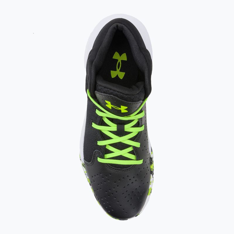 Under Armour GS Jet '21 children's basketball shoes black-green 3024794 6