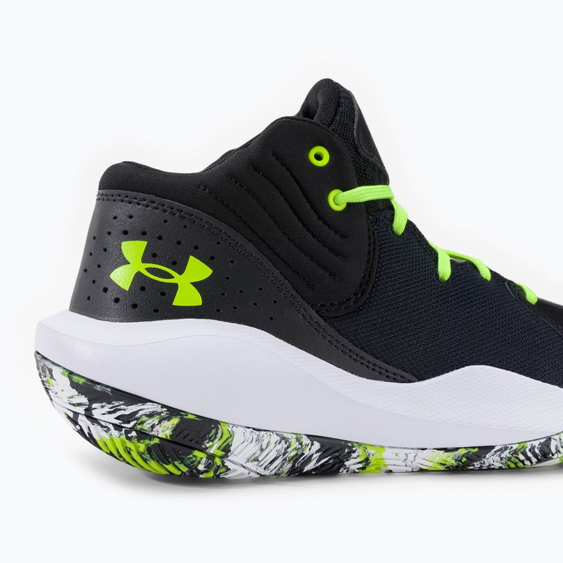 Under Armour GS Jet '21 children's basketball shoes black-green 3024794 9