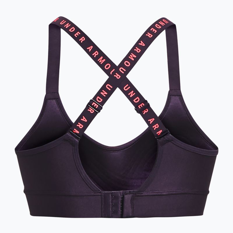 Under Armour Infinity Covered Mid purple fitness bra 1363353-541 4