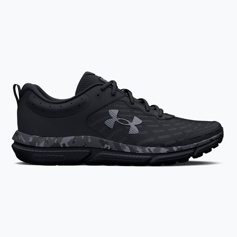 Men's running shoes Under Armour Charged Assert 10 Camo black/black/pitch gray