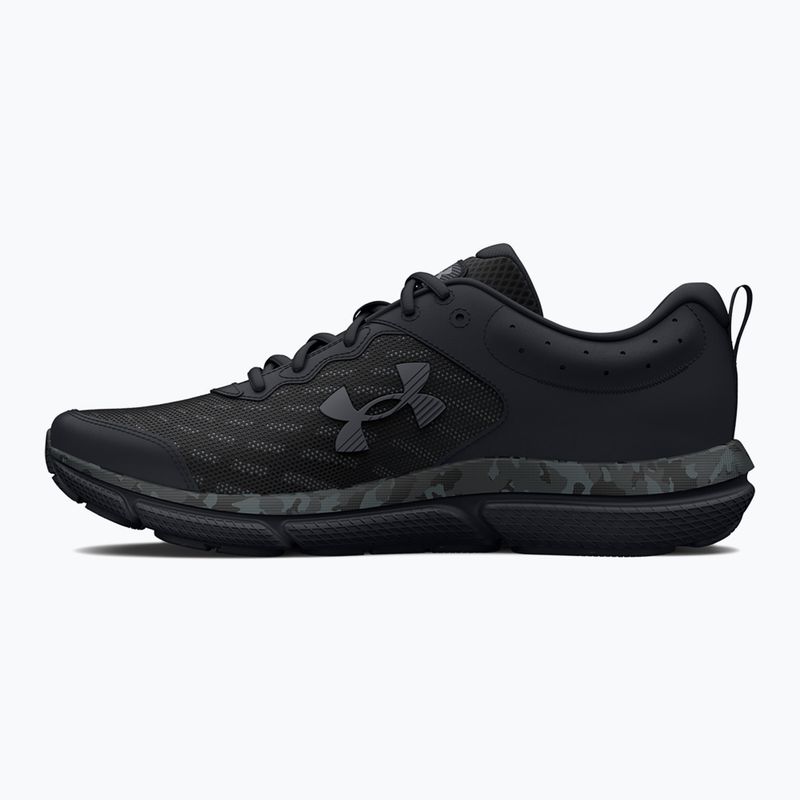 Men's running shoes Under Armour Charged Assert 10 Camo black/black/pitch gray 2