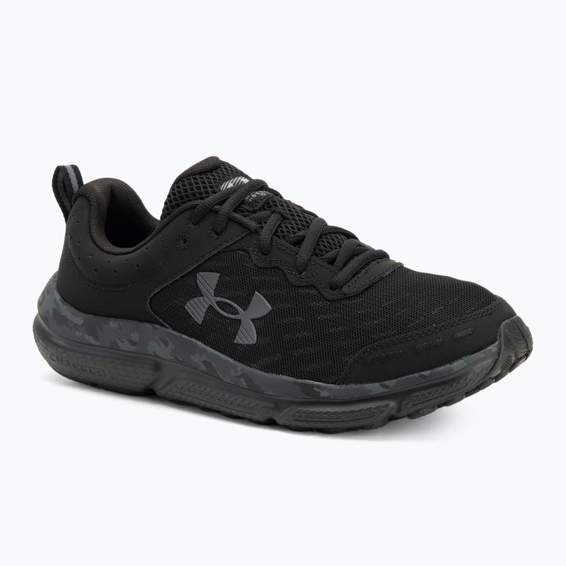 Men's running shoes Under Armour Charged Assert 10 Camo black/black/pitch gray
