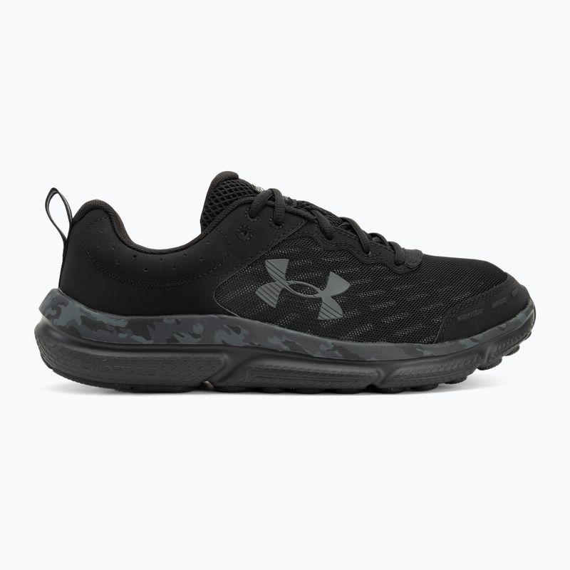 Men's running shoes Under Armour Charged Assert 10 Camo black/black/pitch gray 2