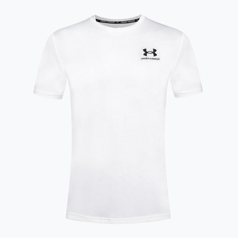 Men's Under Armour Logo Emb Heavyweight T-shirt white/black 5