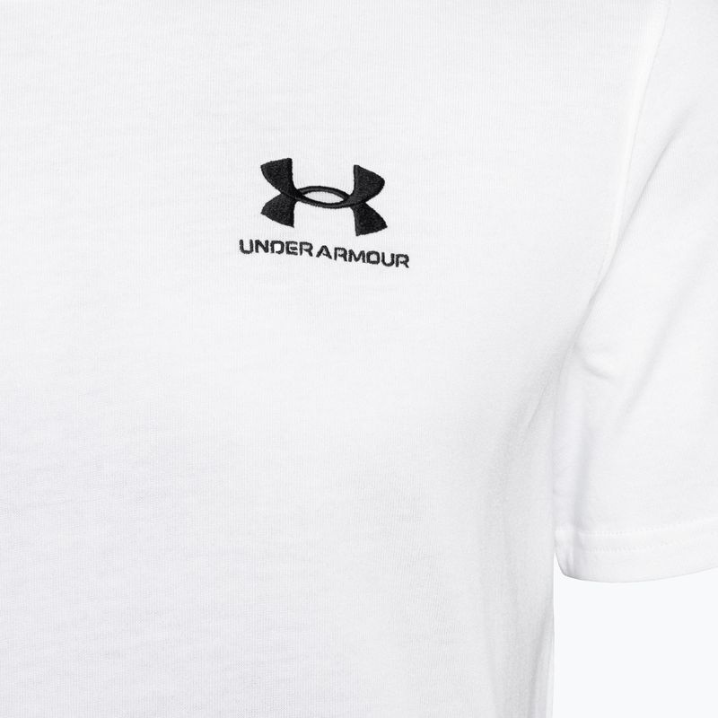 Men's Under Armour Logo Emb Heavyweight T-shirt white/black 7