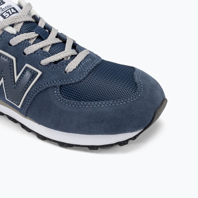 New Balance 574's V1 navy children's shoes 7