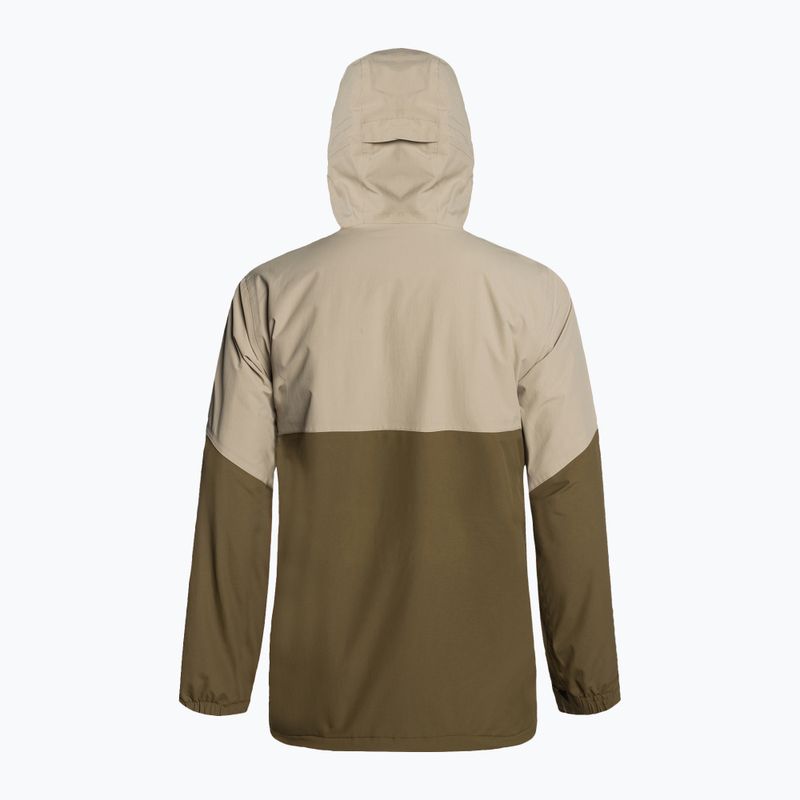 Men's Volcom L Ins Gore-Tex brown and beige snowboard jacket G0452302 2