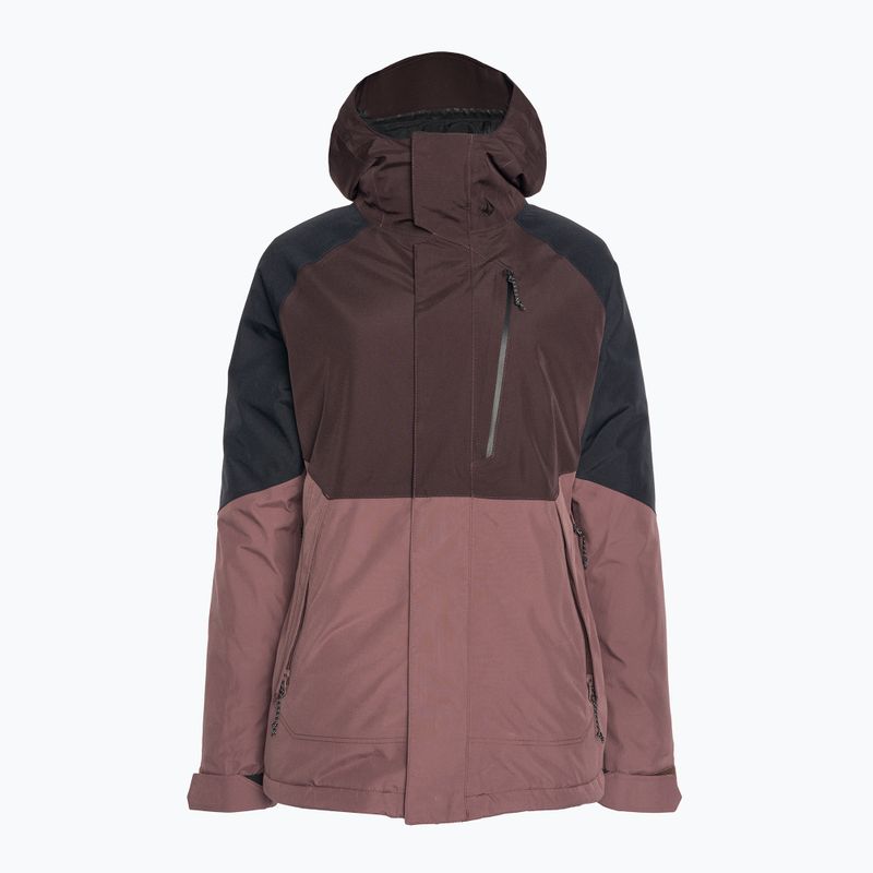 Volcom Aris Ins Gore brown/black snowboard jacket H0452311