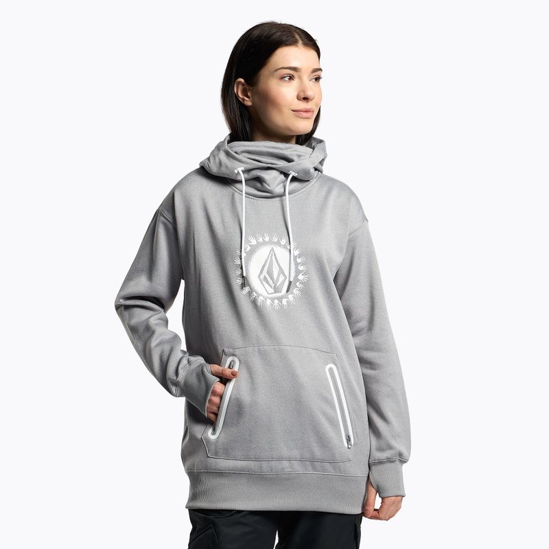 Women's snowboard sweatshirt Volcom Spring Shred Hoody grey H4152303