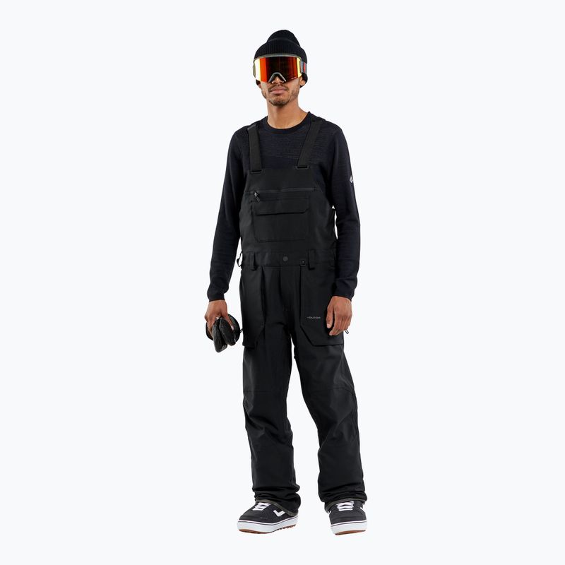 Men's snowboard trousers Volcom Roan Bib Overall black