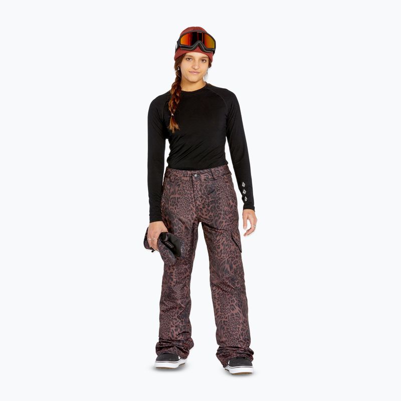 Women's snowboard trousers Volcom Bridger Ins leopard 2