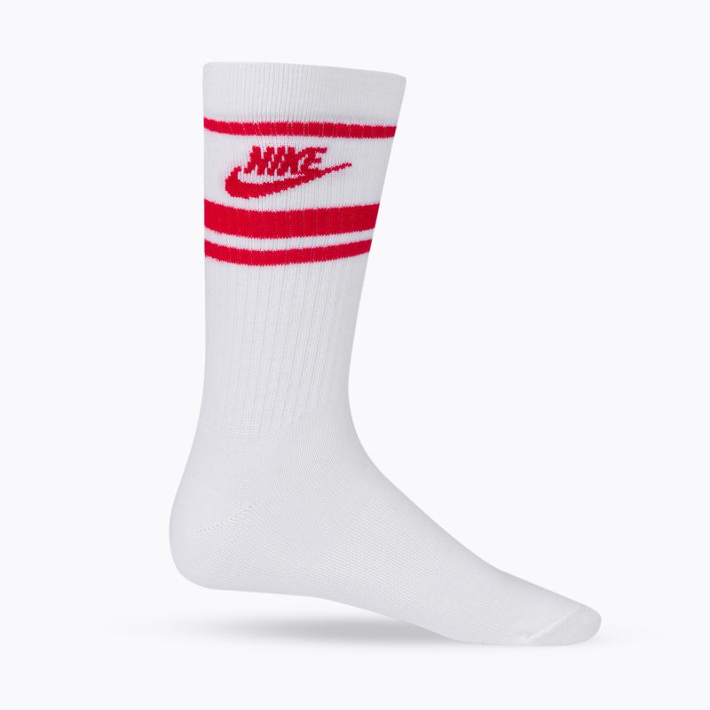 Nike Sportswear Everyday Essential training socks white and red DX5089-102 3