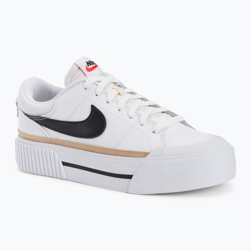 Nike Court Legacy Lift women's shoes white/hemp/team orange/black 3