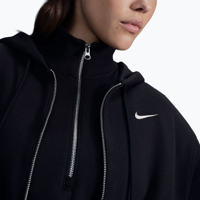 Women's sweatshirt Nike Sportswear Phoenix Fleece black/sail 5