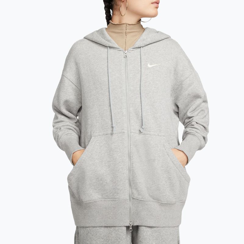 Women's sweatshirt  Nike Sportswear Phoenix Fleece dark grey heather/sail 4
