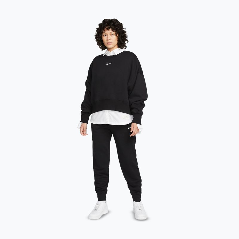 Women's sweatshirt Nike Sportswear Phoenix Fleece Oversized black/sail 2
