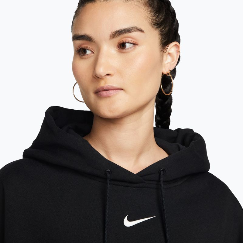 Women's sweatshirt Nike Sportswear Phoenix Fleece Oversized black/sail 5