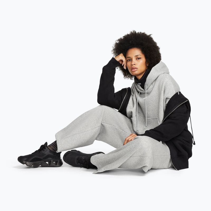 Women's sweatshirt Nike Sportswear Phoenix Fleece Oversized dark grey heather/sail 2