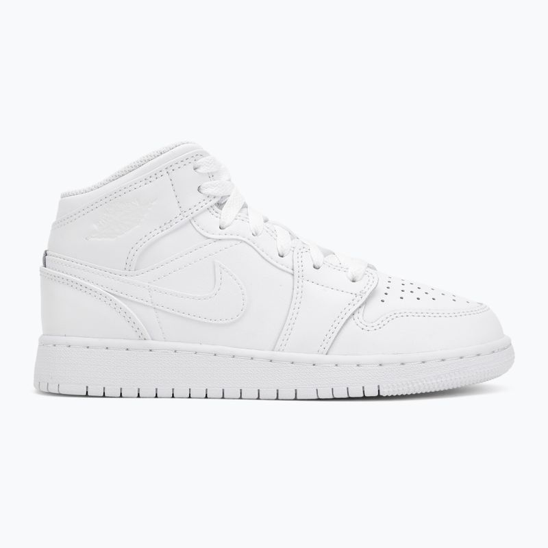 Children's shoes Nike Jordan 1 Mid white/white/white 2