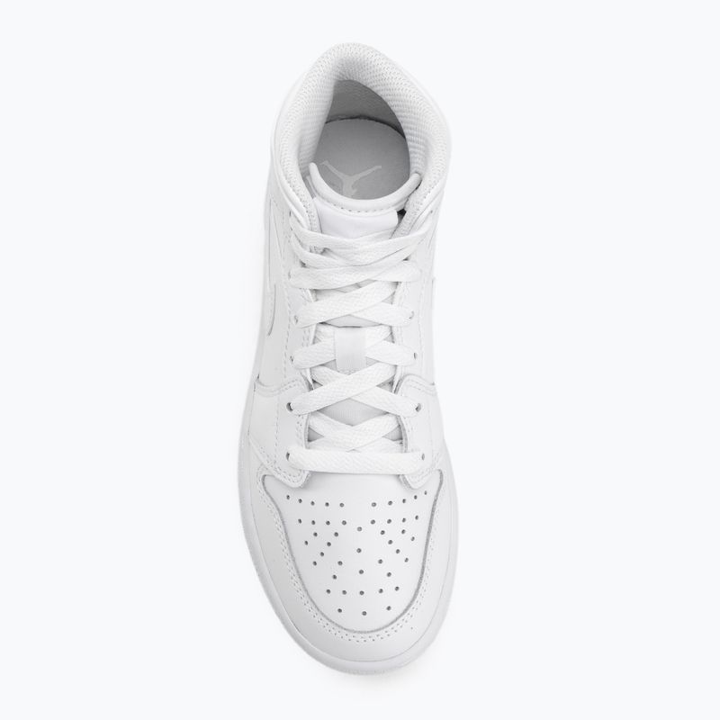 Shoes  Jordan 1 Mid white/white/white 5