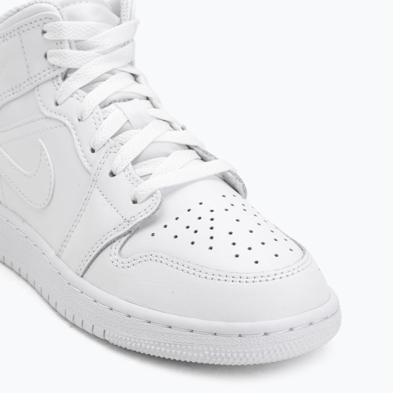 Shoes  Jordan 1 Mid white/white/white 7