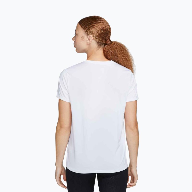 Women's training T-shirt Nike Dri-Fit white/black 3