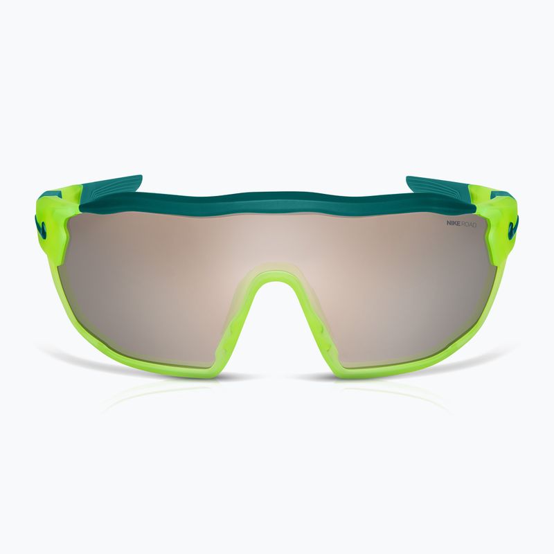Nike Show X Rush matte volt/chrome mirror sunglasses 2