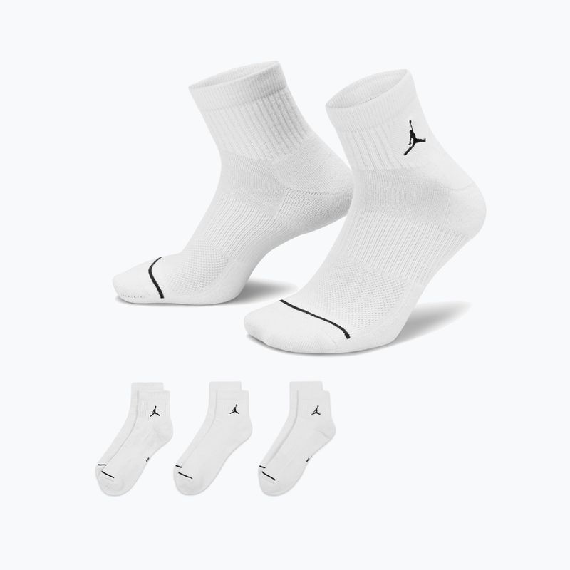 Socks  Jordan Everyday Ankle 3 pairs white/black 8