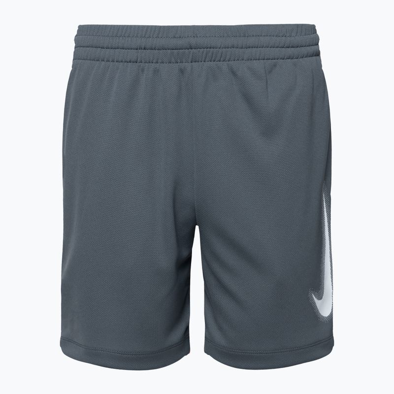 Nike Dri-Fit Multi smoke grey/white children's shorts