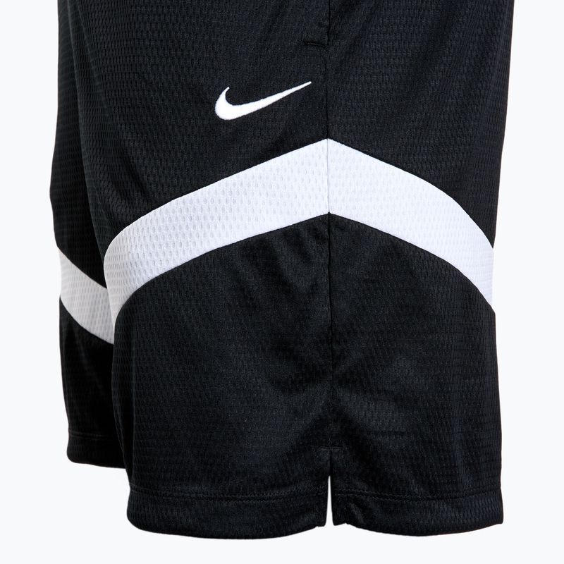 Men's basketball shorts Nike Icon Dri-Fit 8" black/black/white/white 3