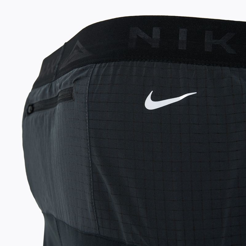 Men's Nike Trial Second Sunrise Dri-Fit running shorts black/dark smoke grey/white 3
