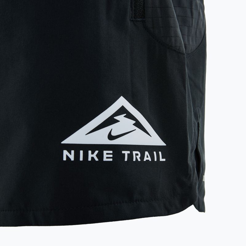 Men's Nike Trial Second Sunrise Dri-Fit running shorts black/dark smoke grey/white 4