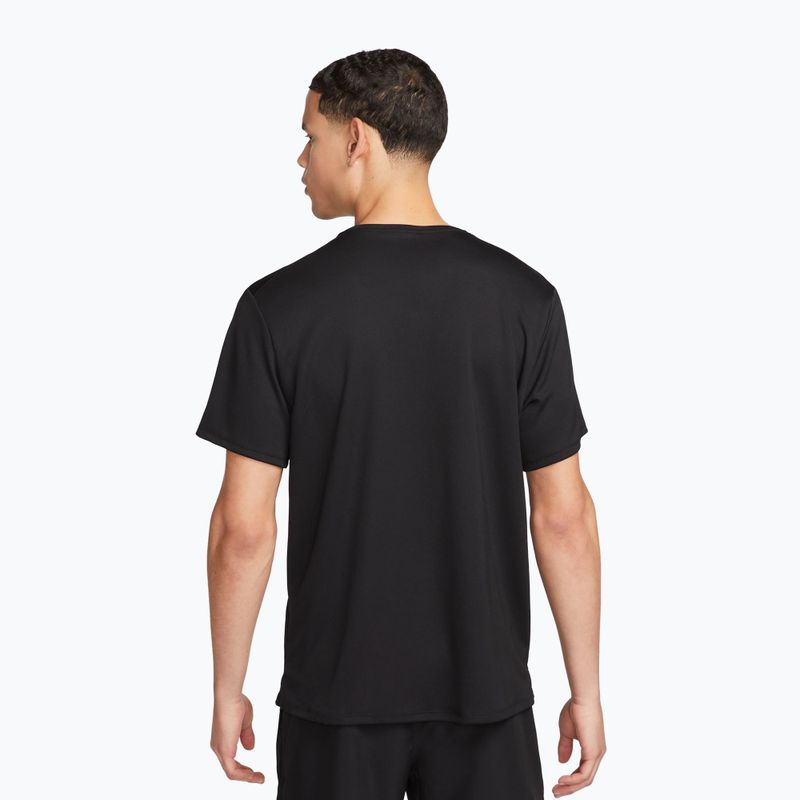 Men's Nike Miler Dri-Fit UV running shirt black 2