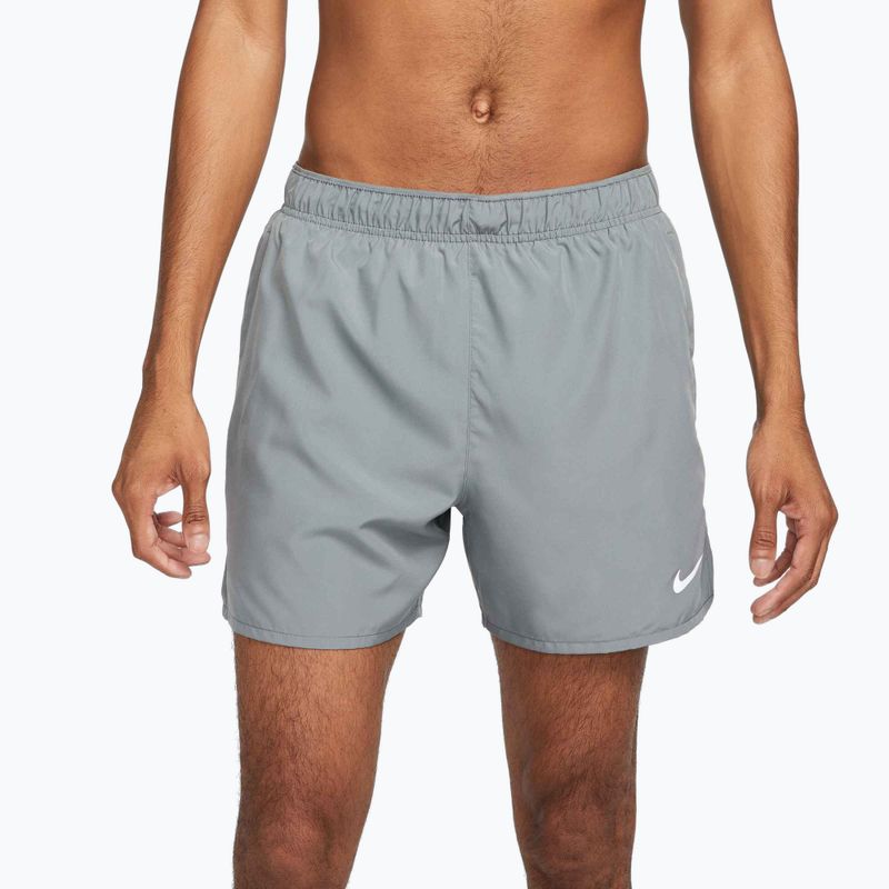 Men's Nike Dri-Fit Challenger 7" Brief-Lined shorts smoke grey/smoke grey/black 3