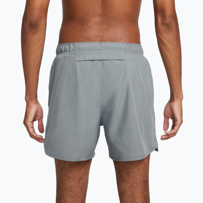 Men's Nike Dri-Fit Challenger 7" Brief-Lined shorts smoke grey/smoke grey/black 4