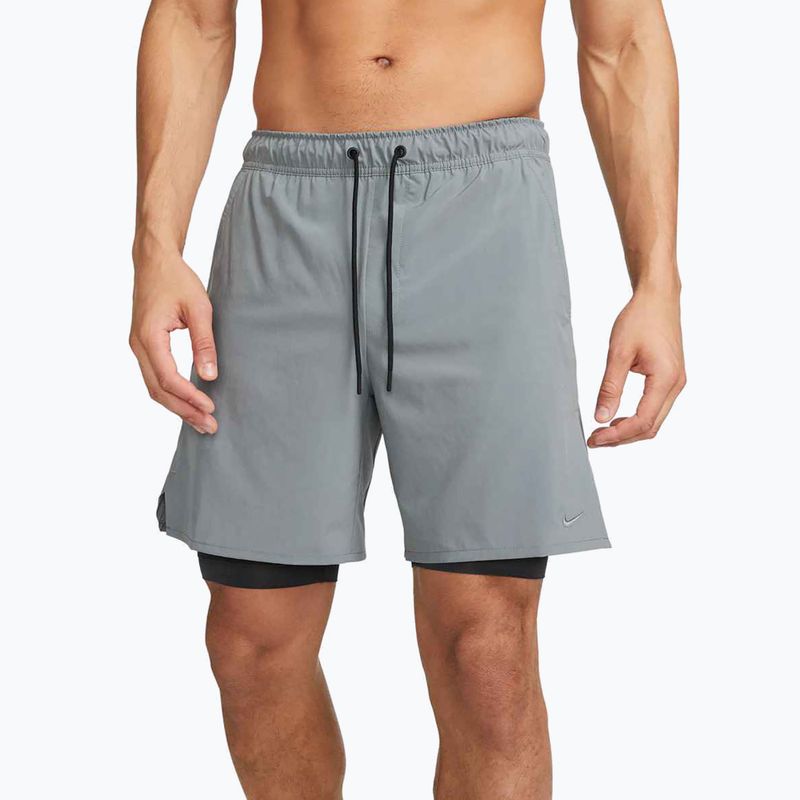 Men's shorts Nike Unlimited 2in1 Dri-Fit 7" smoke grey/dark smoke grey/smoke grey 3