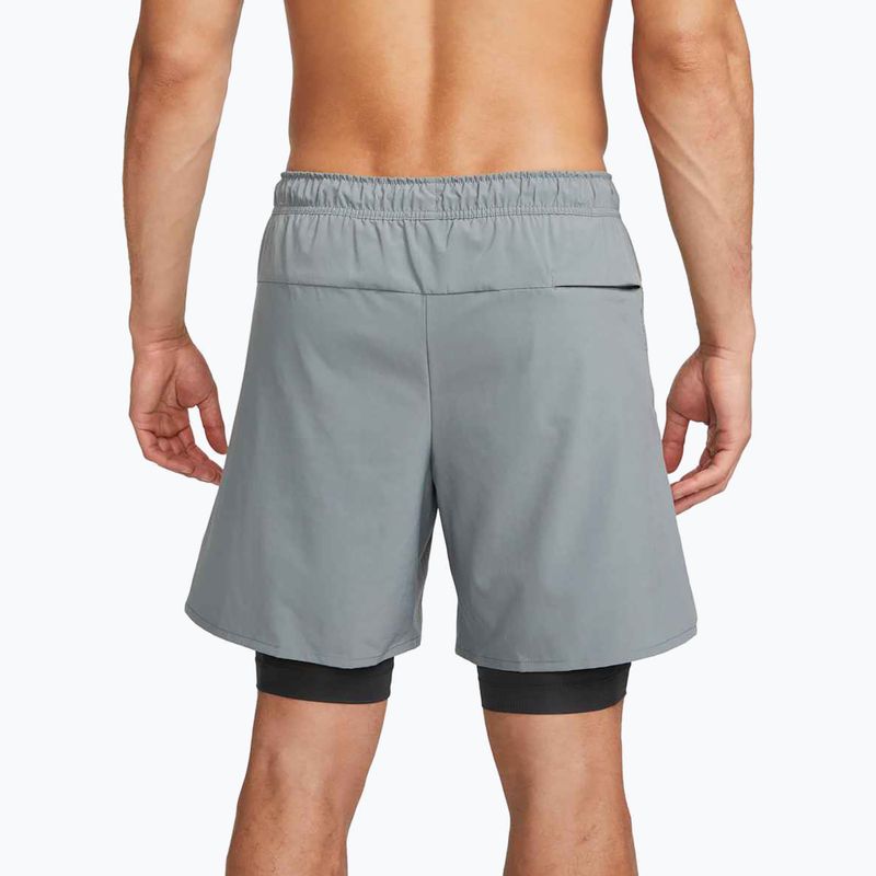 Men's shorts Nike Unlimited 2in1 Dri-Fit 7" smoke grey/dark smoke grey/smoke grey 4