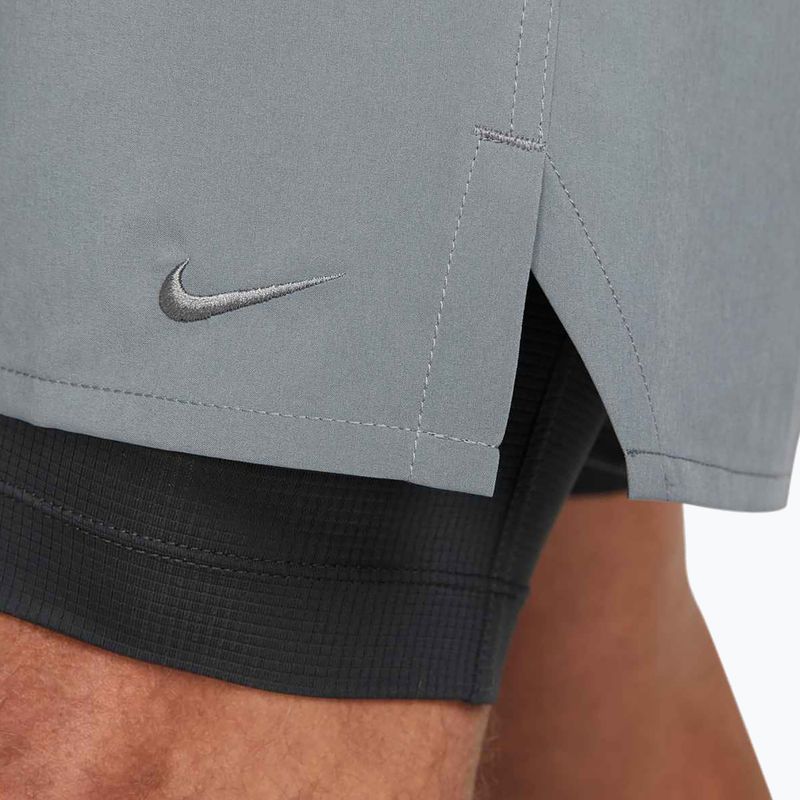 Men's shorts Nike Unlimited 2in1 Dri-Fit 7" smoke grey/dark smoke grey/smoke grey 5