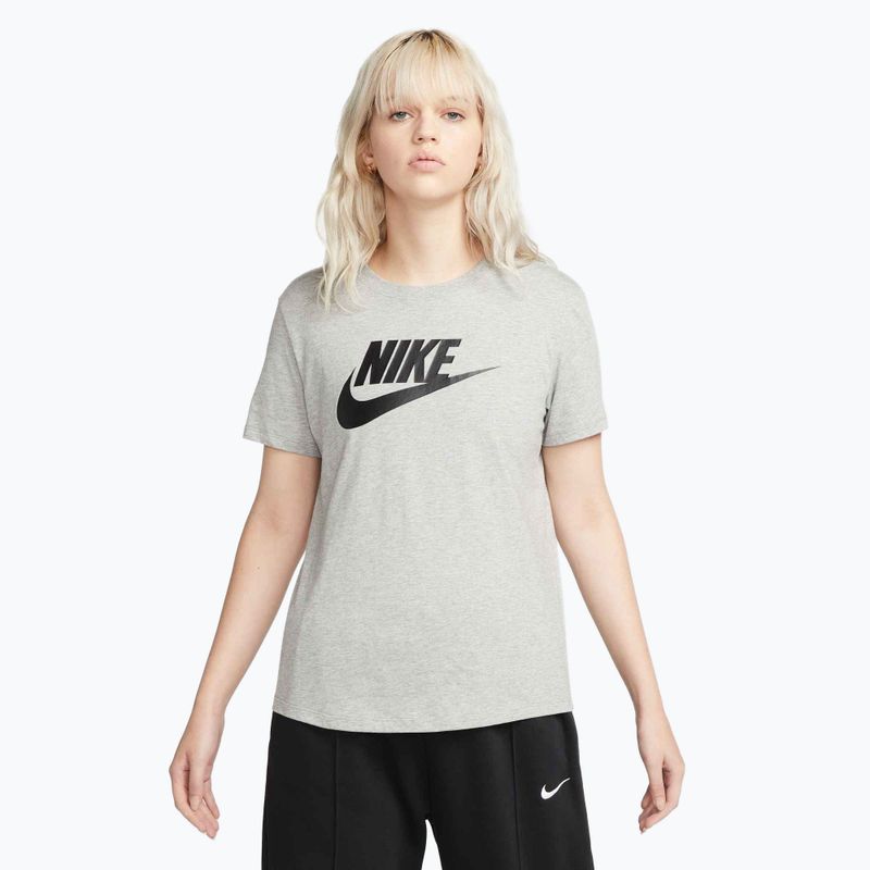 Women's Nike Sportswear Club Essentials Logo dark grey heather/black T-shirt