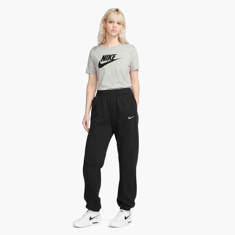 Women's Nike Sportswear Club Essentials Logo dark grey heather/black T-shirt 2