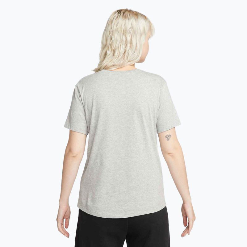 Women's Nike Sportswear Club Essentials Logo dark grey heather/black T-shirt 3