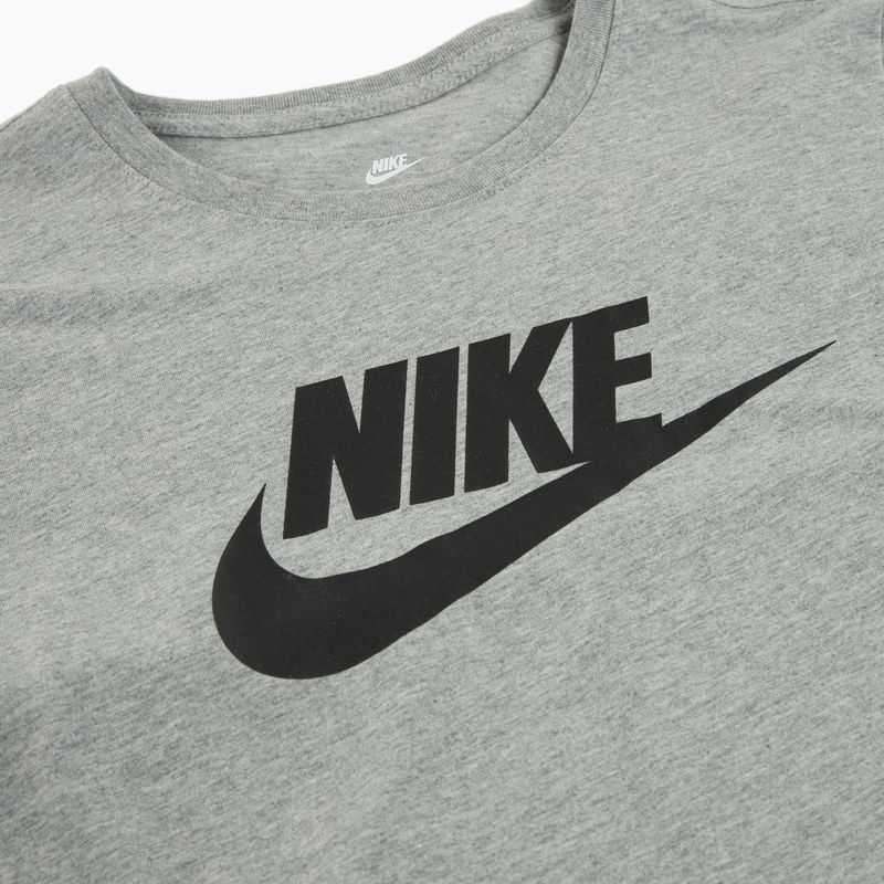Women's T-shirt Nike Sportswear Club Essentials Logo dark grey heather/black 7