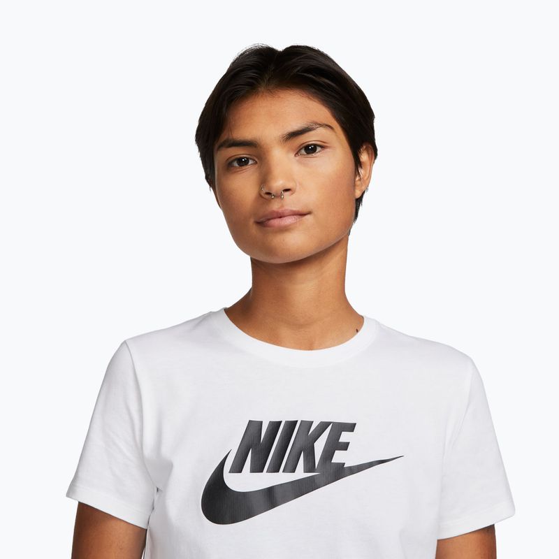 Women's T-shirt Nike Sportswear Club Essentials Logo white/black 4