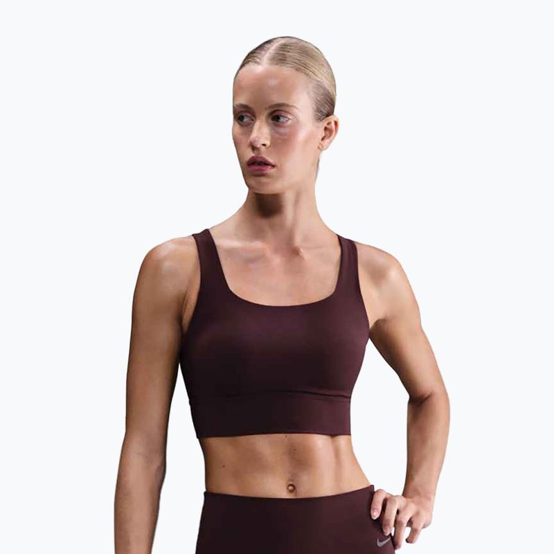 Training bra Nike Zenvy Medium-Support burgundy crush/sail