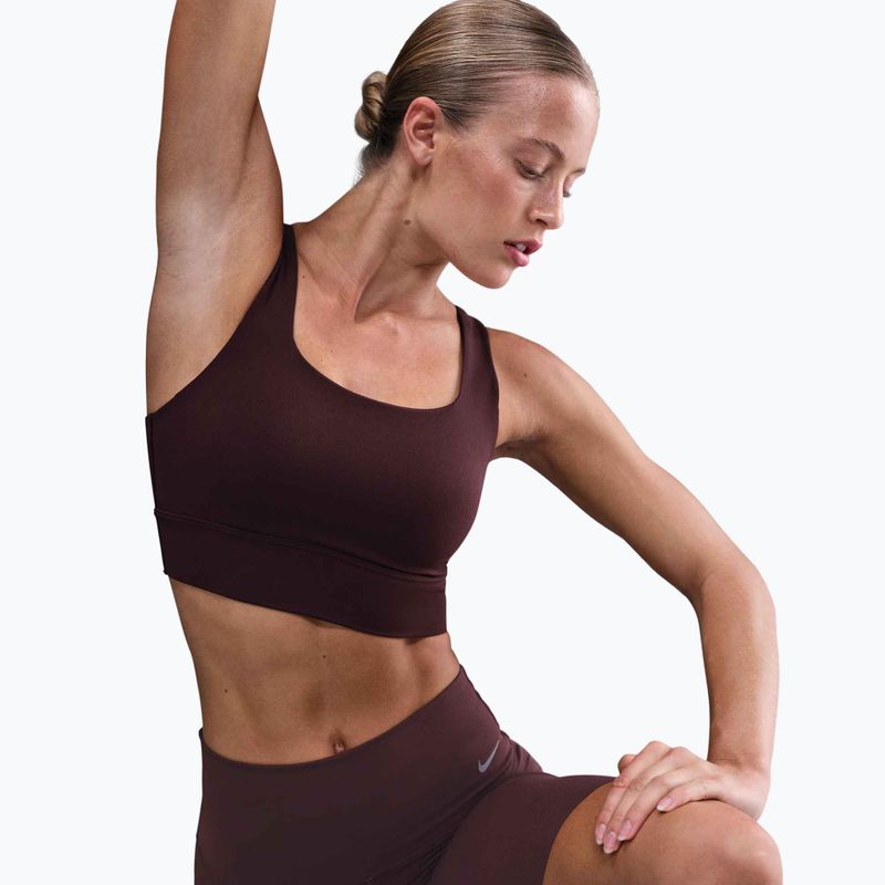 Training bra Nike Zenvy Medium-Support burgundy crush/sail 4