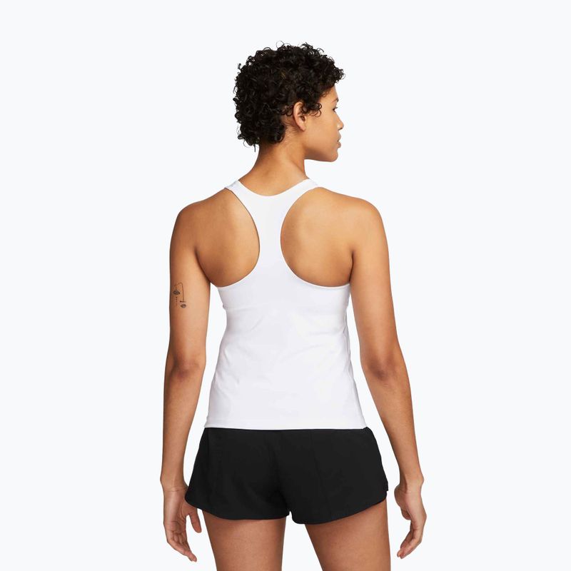 Women's T-shirt Nike Swoosh Medium Support Bra white/stone mauve/black 3