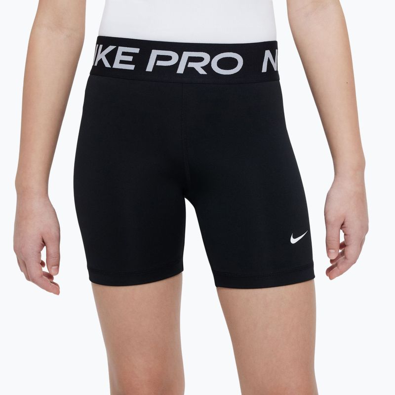 Children's shorts Nike Pro Dri-Fit 5" carbon black/white 3