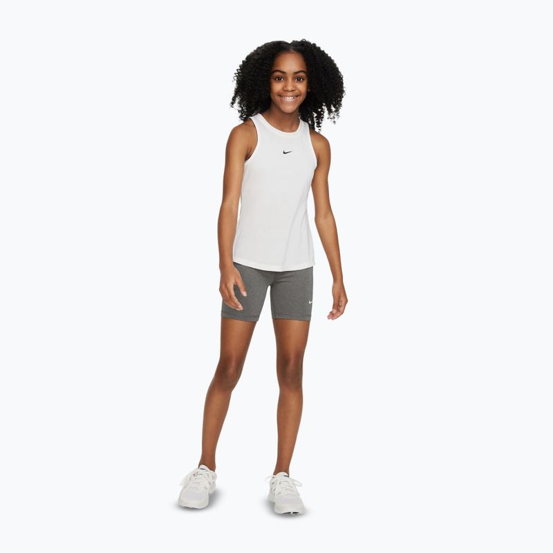 Children's shorts Nike Pro Dri-Fit 5" carbon heather/white 2